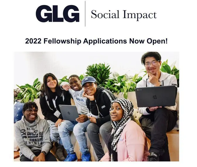 2022 Gerson Lehrman Group (GLG) Social Impact Fellowship for Social Entrepreneurs