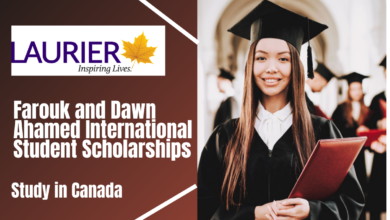 Farouk and Dawn Ahamed Scholarships for International Students at Wilfrid Laurier University Canada 2022/2023